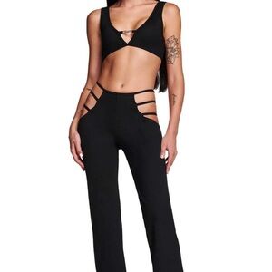 I.AM.GIA Black Strappy Jumpsuit